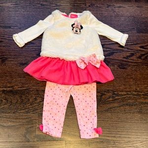 2/$25 Disney Minnie Mouse Outfit Size 9-12 Months